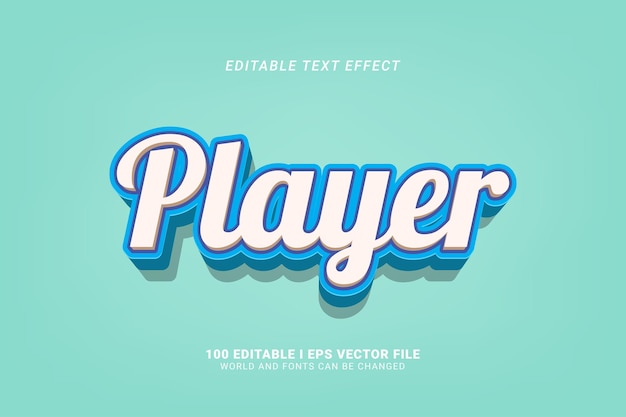 Player Editable Text Effect Design