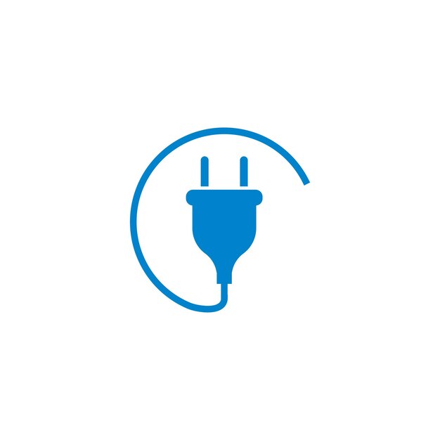 plug cable icon vector design template