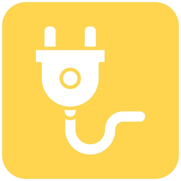 Plug Vector Icon Design Illustration