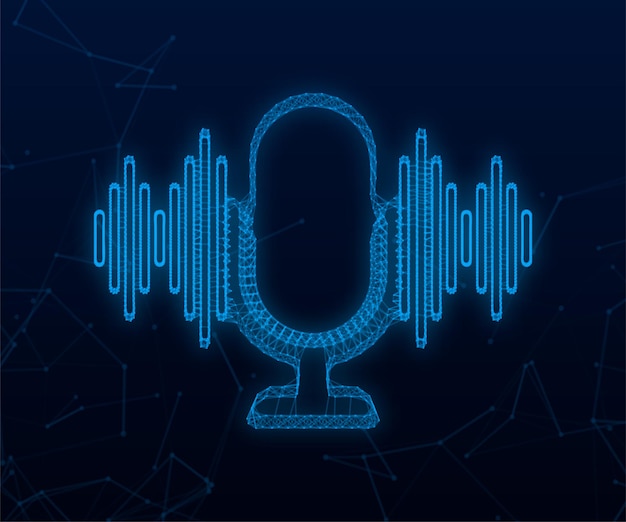 Podcast plexus icon. Badge, icon, stamp, logo. Vector stock illustration.
