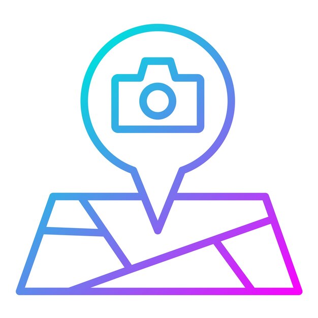 Point of Interest Vector Illustration Style
