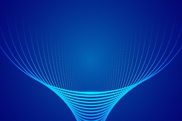 Point particle motion arc trajectory big data technology sense abstract background