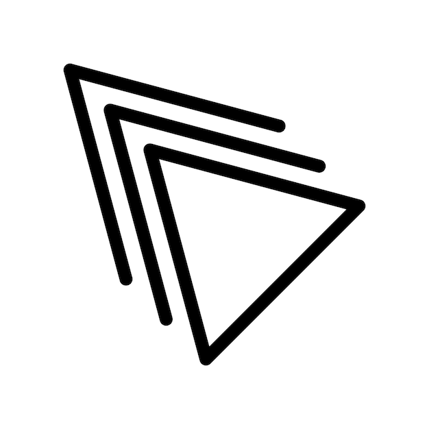 Pointer arrow icon design vector template