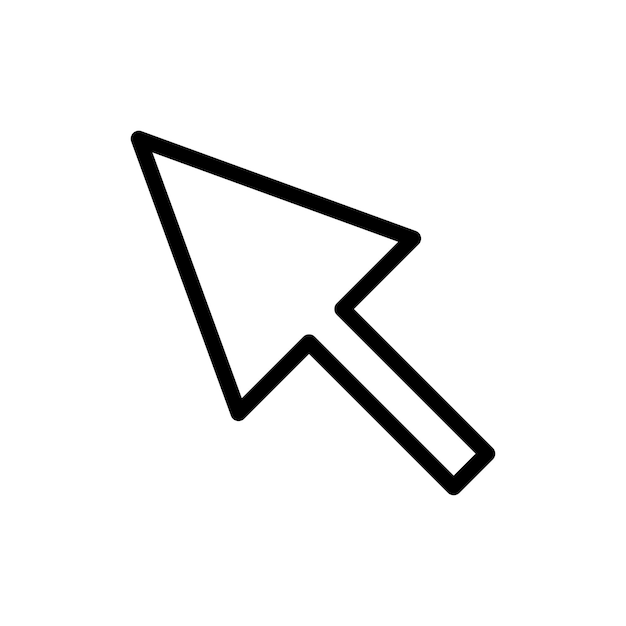 pointer arrow icon design vector template