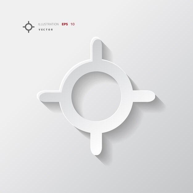 Pointer web icon application button