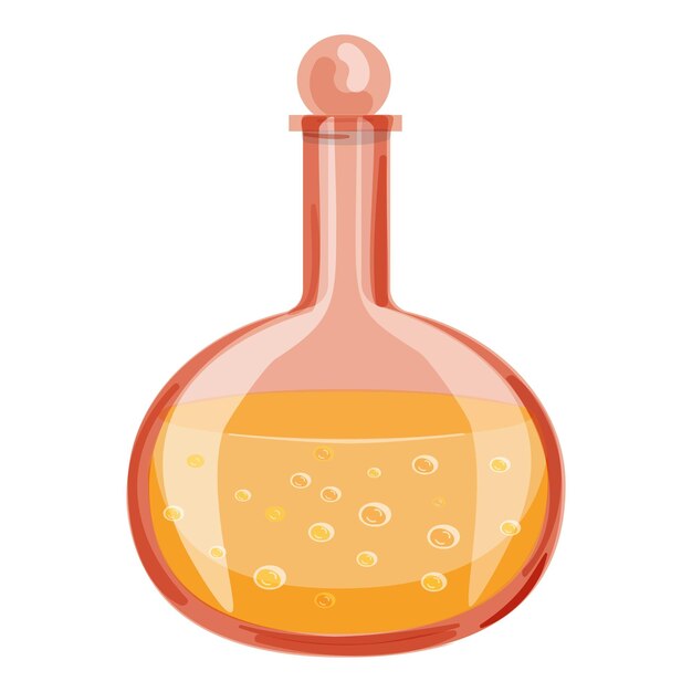 Poisonous liquid icon cartoon vector Medicine poison Love alchemist