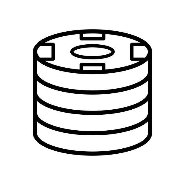 poker chip icon design vector template