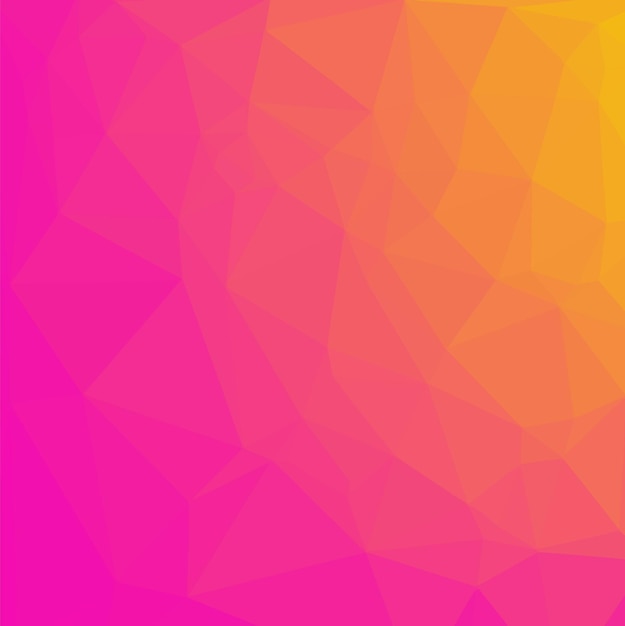 Poligonal Pink And Orange Background, Vector Illustration.
