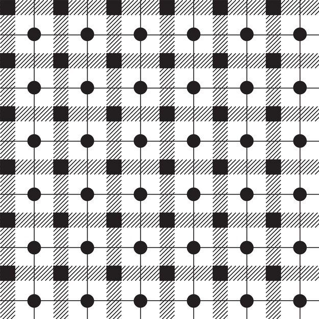 Polkadot Circle Dot Black White Stripes Line Checkered Plaid Tartan Buffalo Scott Gingham Pattern