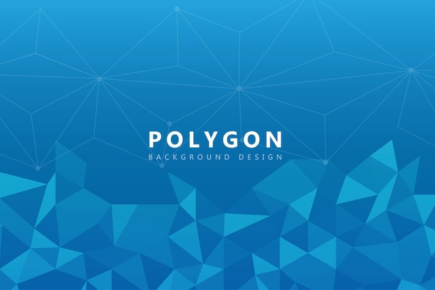 polygon abstract polygonal geometric triangle vector illustration