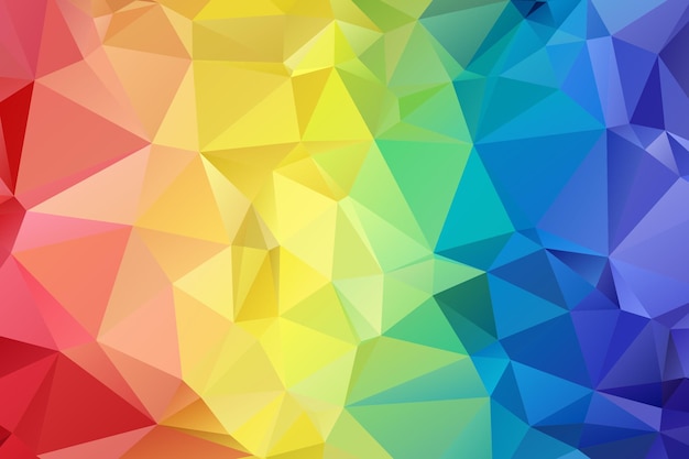 polygon geometric mosaic colorful background