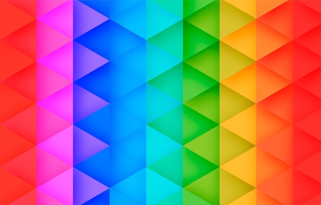 Polygonal Geometric Abstract Colored Background Vector Illustration