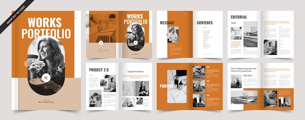 Portfolio Template Portfolio Layout Architecture Portfolio Vector Template