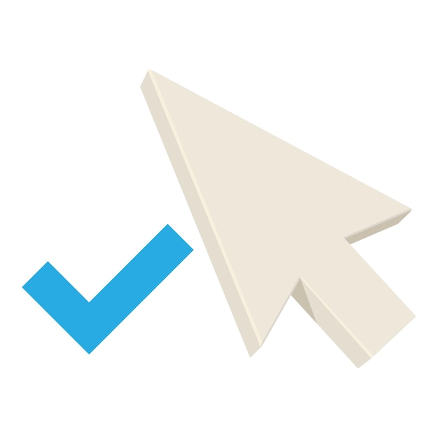 Positive pointer icon Cartoon illustration of positive pointer vector icon for web
