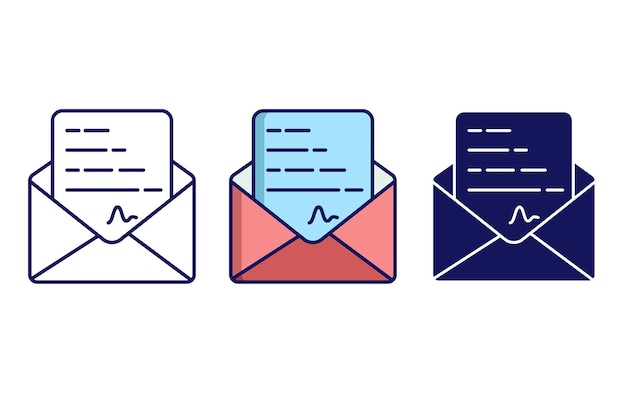 Post message vector icon