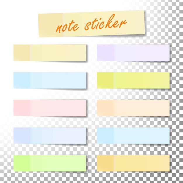 post note sticker vector