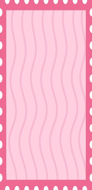 Postage Stamp Waved Frame