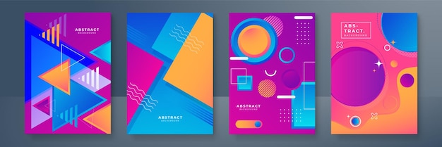 Poster kapak design için soyut, popüler, renk geçişli, akışkan geometrik desenli arka plan dokusu. Minimal renk geçişli banner şablonu. Broşür ve sosyal medya şablonu için modern vektör dalga şekli