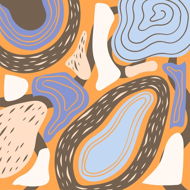 poster with abstract geometric pattern