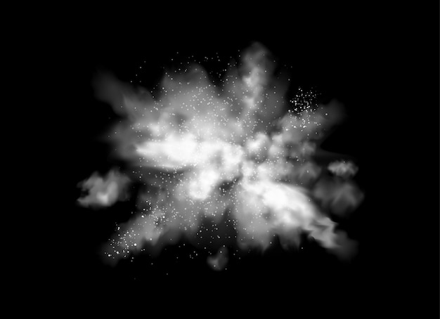 Powder or smoke splash explosion