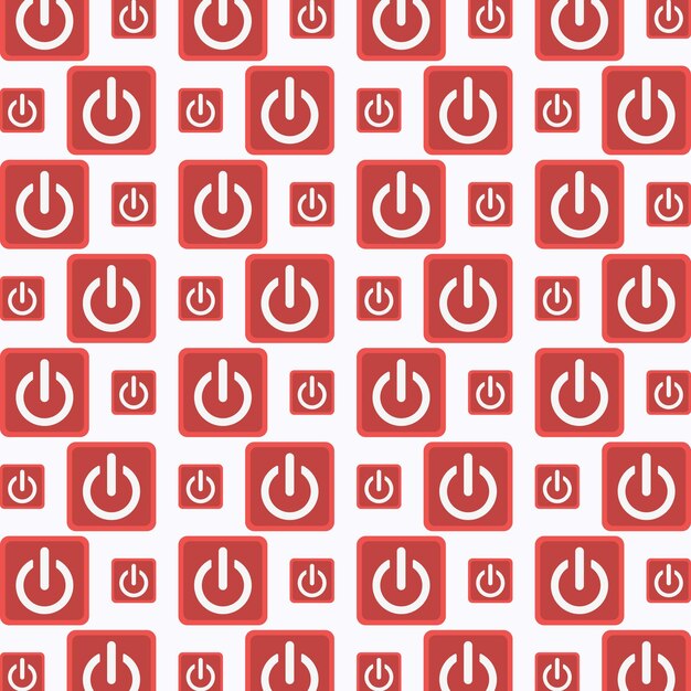 Power Button colorful pattern design vector illustration background