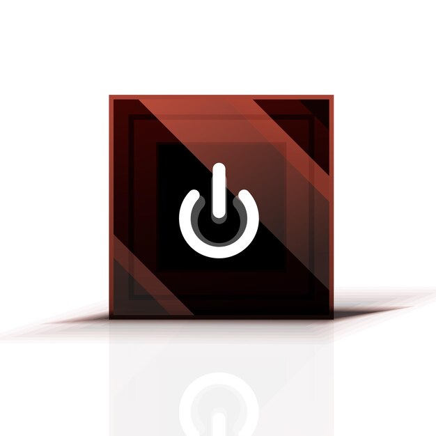 Power button icon start symbol web design UI or application design element Vector illustration