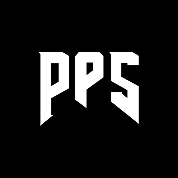 PPS letter logo design for technology company PPS logo design black and white color combination PPS logo PPS vector PPS design PPS icon PPS alphabet PPS typography logo design