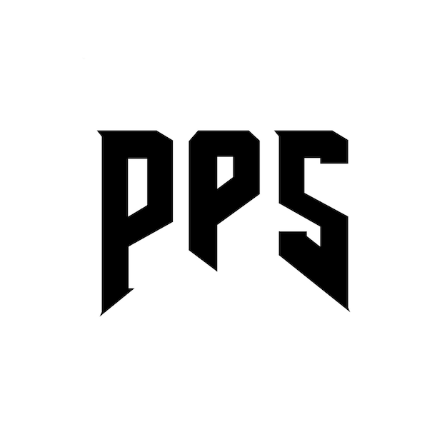 PPS letter logo design for technology company PPS logo design black and white color combination PPS logo PPS vector PPS design PPS icon PPS alphabet PPS typography logo design