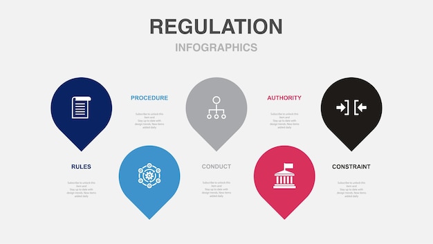 Practice coaching training tutorial instruction xA icons Infographic design layout template Creative presentation concept with 5 steps