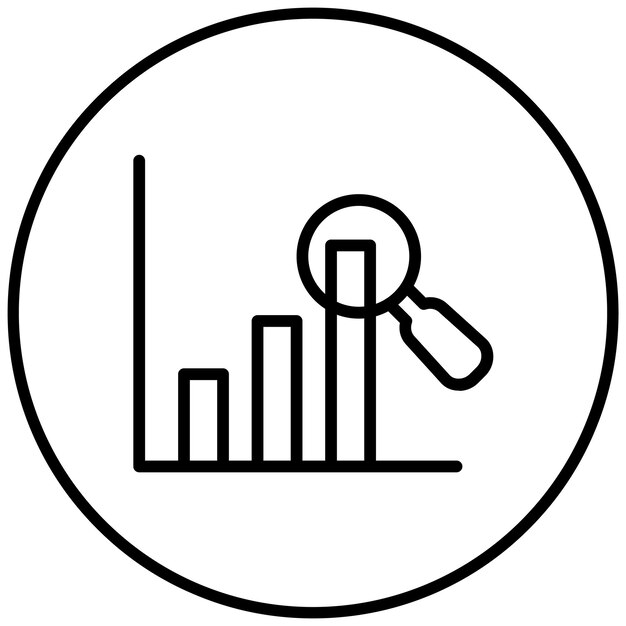 Predictive Analytics vector icon illustration of Data Analytics iconset