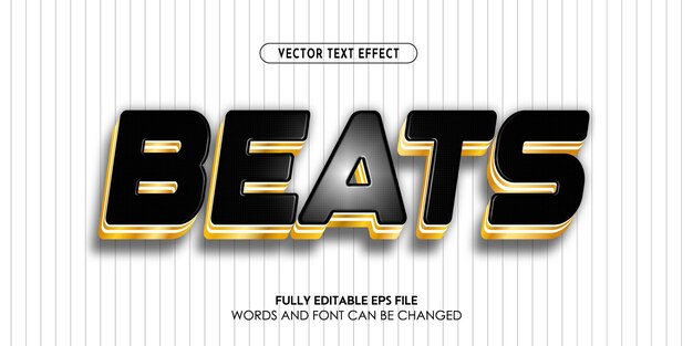 Premium 3d metal editable text style effect template