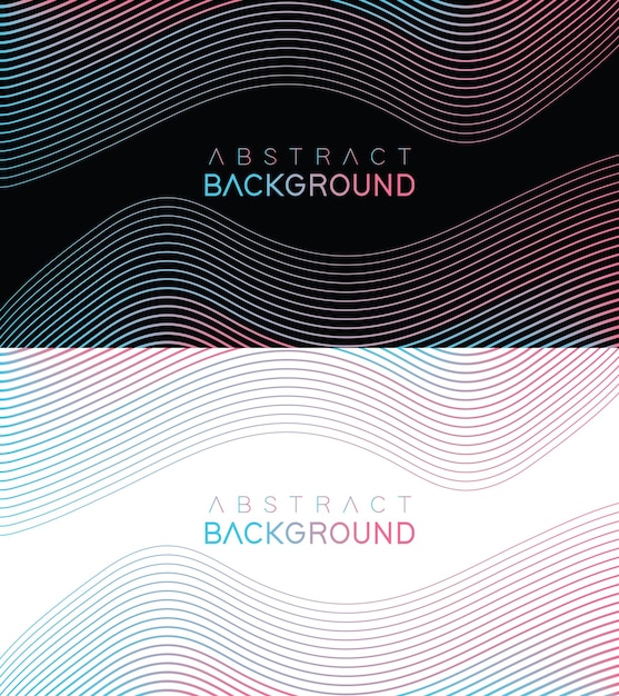 Premium black white background design with abstract stripes line future themes