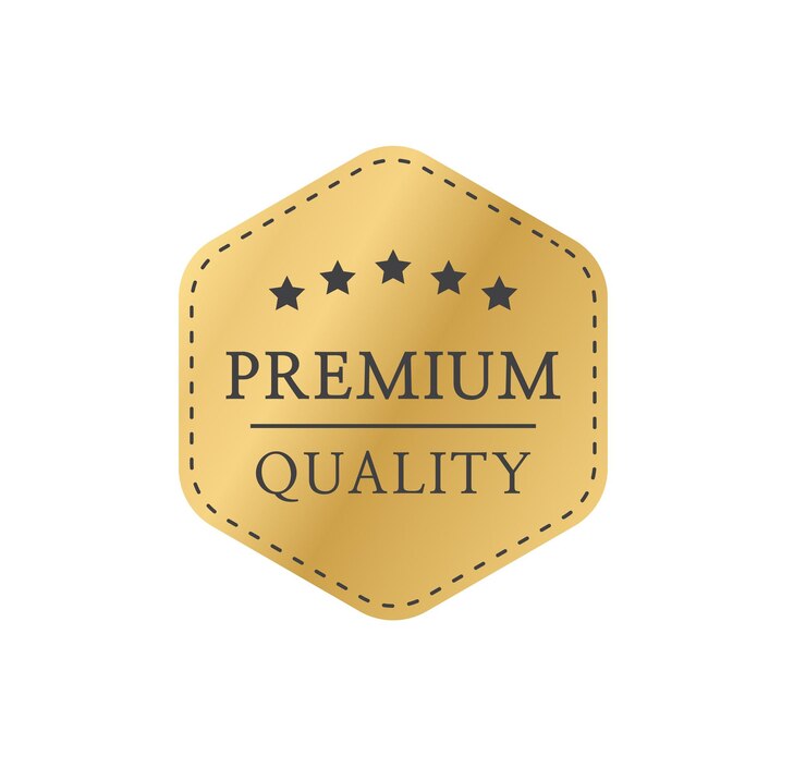 Vektör premium kalite rozeti premium sertifika rozeti altın etiket mühür etiketi