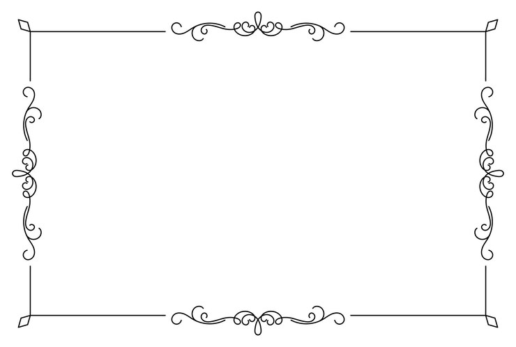 Premium süs çerçevesi, şenlikli desen, çiçeksi grafik tasarım öğesi