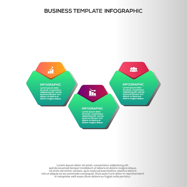 premium vector gradient infographic steps template
