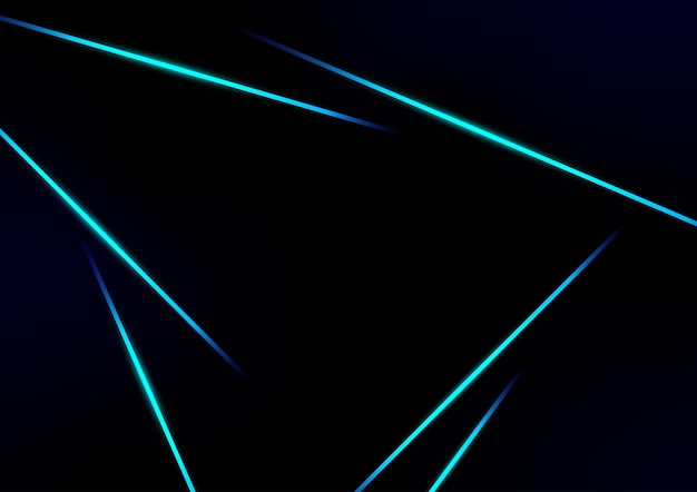 Presentation banner blue light line dark background