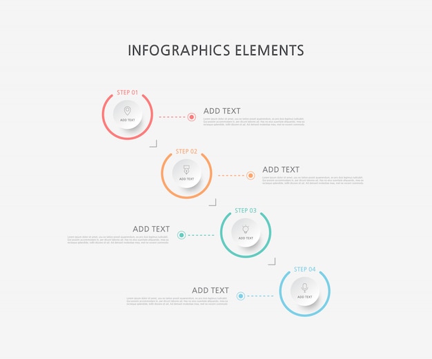 Presentation business infographics template. illustration.