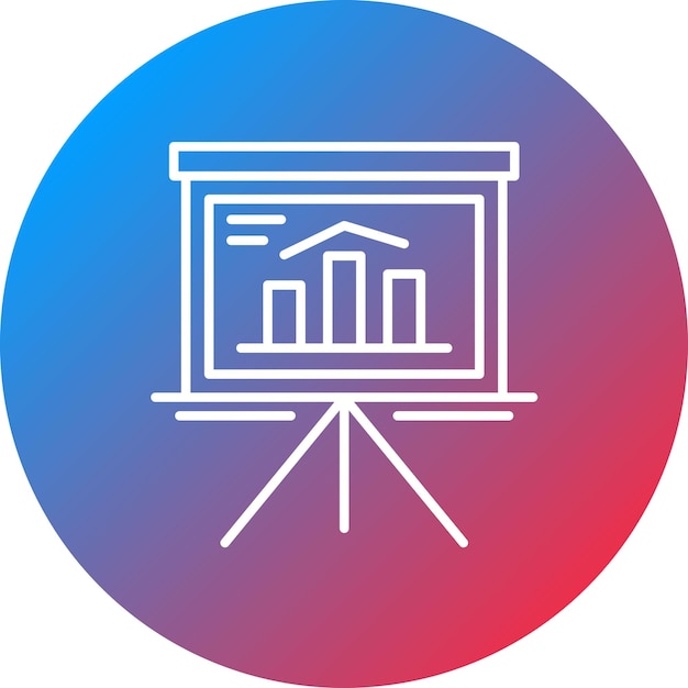 presentation icon vector image can be used for communications