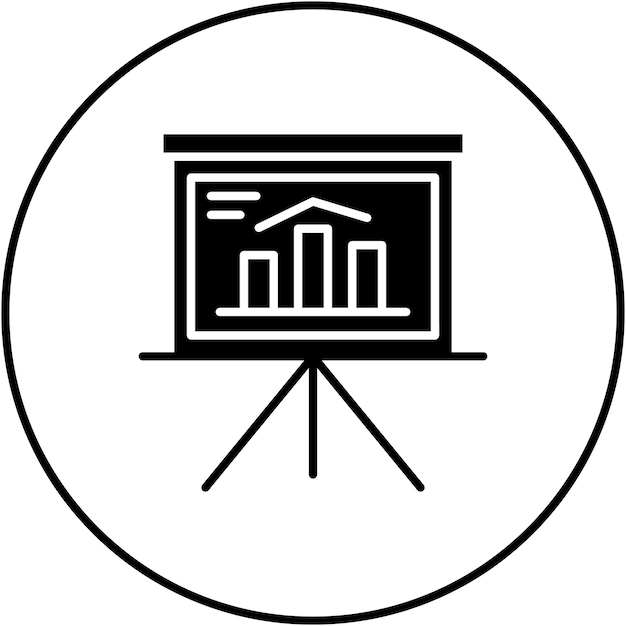 presentation icon vector image can be used for communications