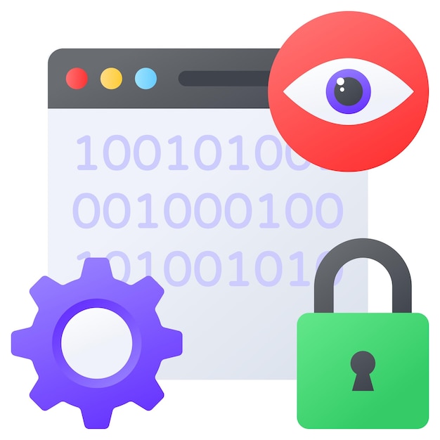 Previewing Files and Source Code concept distributed version control system vector design Web host