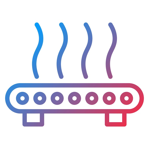 Print Bed icon vector image Can be used for Additive Maufacturing