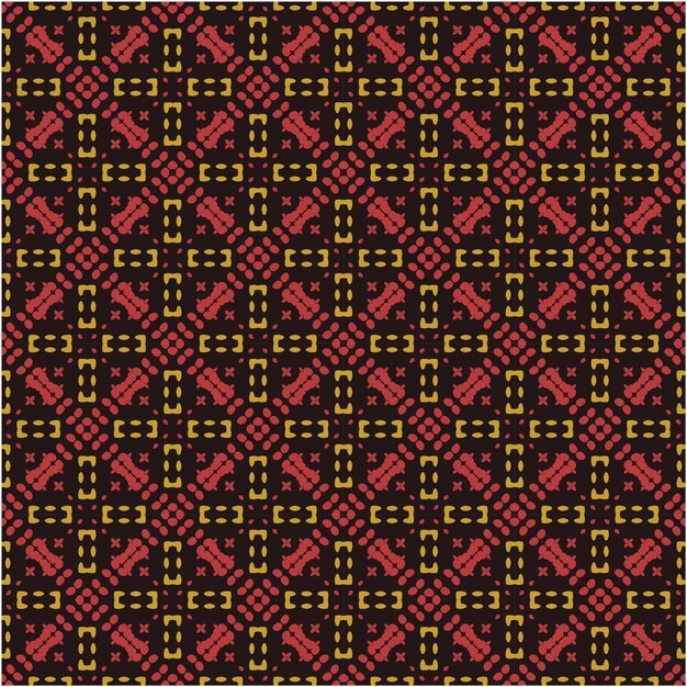 Print of seamless pattern decorative style