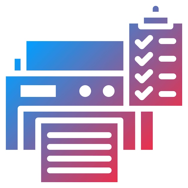 Print Queue icon vector image Can be used for 3d Printing