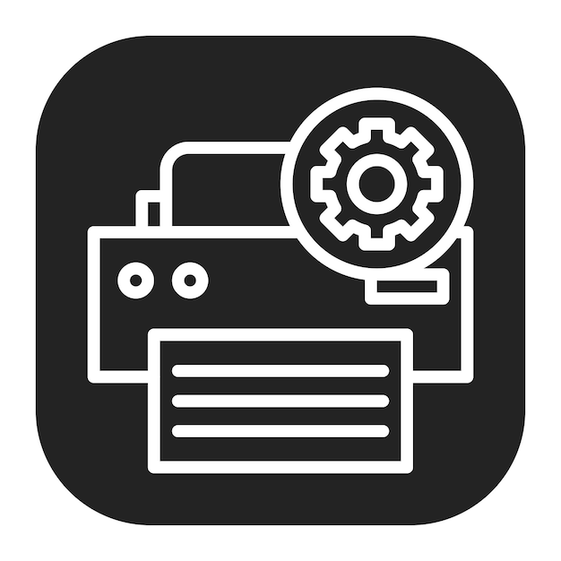 Print Status icon vector image Can be used for 3d Printing