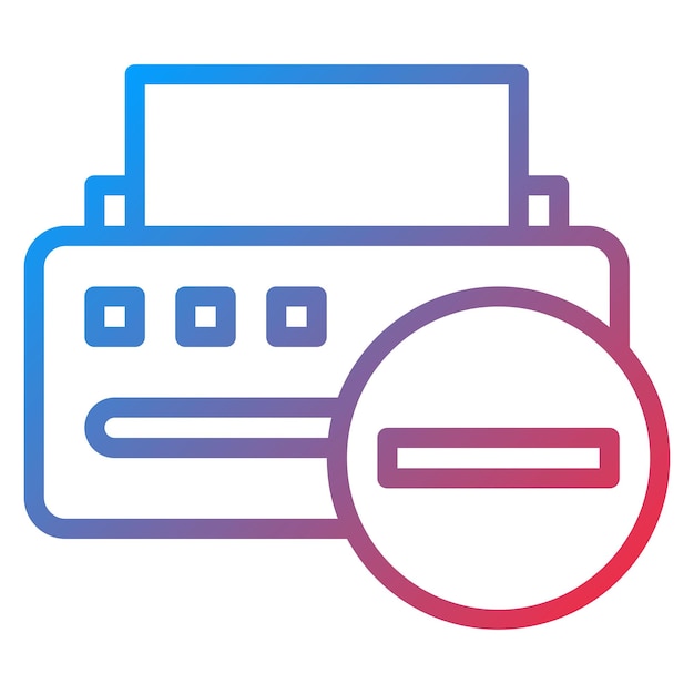 Printer Error icon vector image Can be used for Printing