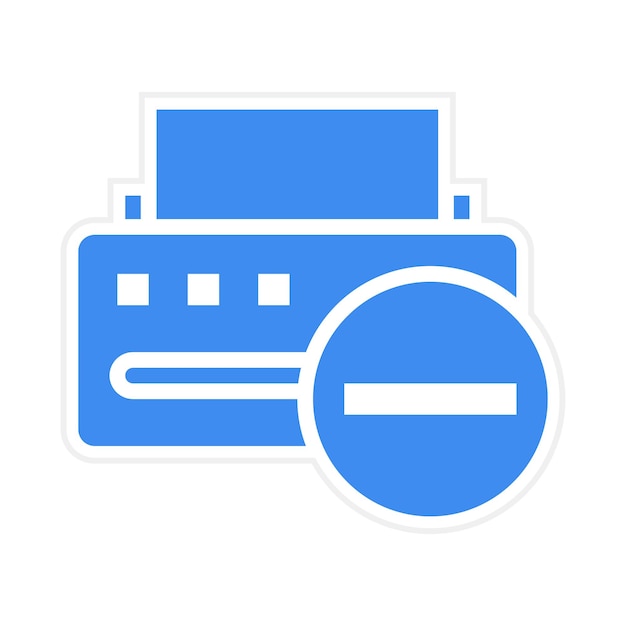 Printer Error icon vector image Can be used for Printing