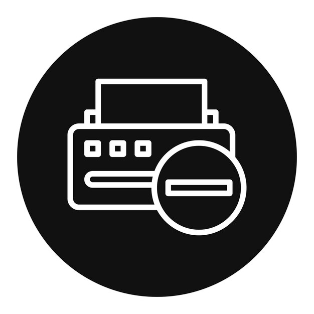 Printer Error icon vector image Can be used for Printing
