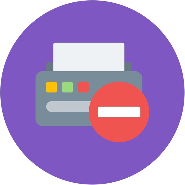 Printer Error icon vector image Can be used for Printing