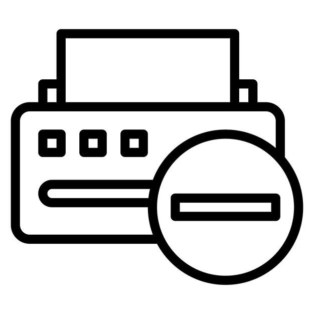 Printer Error icon vector image Can be used for Printing