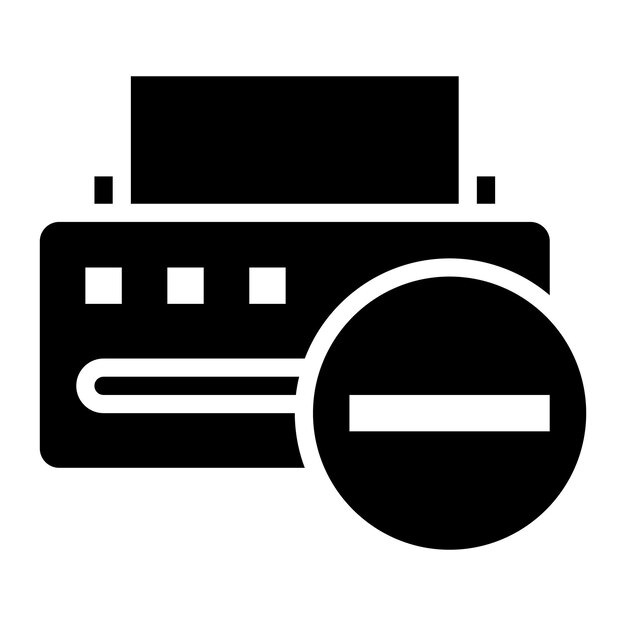 Printer Error icon vector image Can be used for Printing